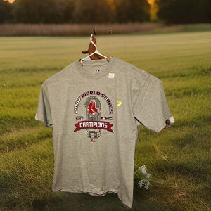 Majestic Boston Red Sox 2007 World Series Champions Shirt Adult Size XL New MLB